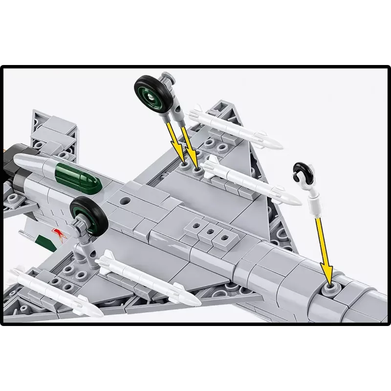 Cobi Mig-21 MF konstruktoru bloki 381 gabalu komplekts — rotaļlietu modelis būvēšanai