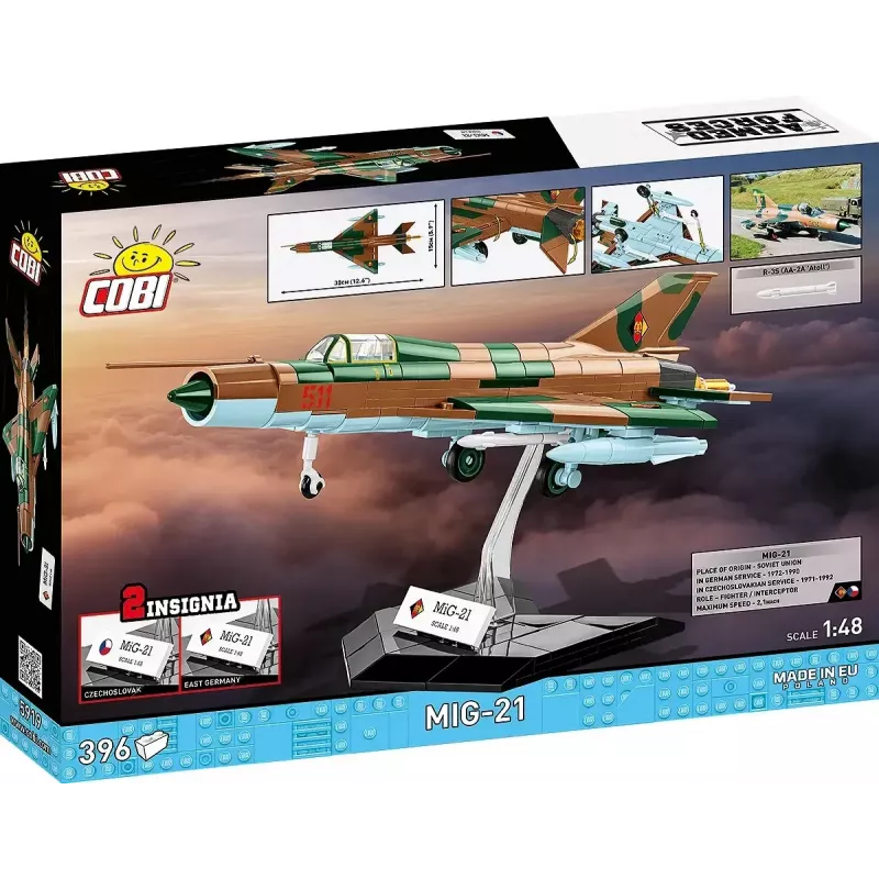 Cobi Mig-21 modeļa komplekts 396 gab. – Cobi Blocks konstruktoru komplekts