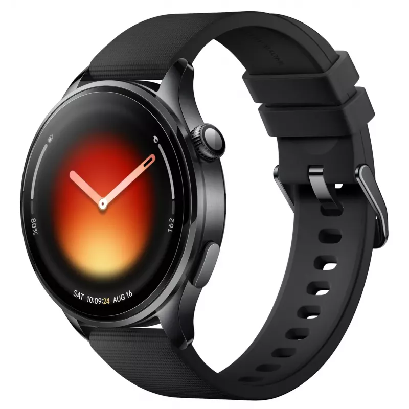 Viedpulkstenis Xiaomi Watch 5 — AMOLED 1,54 collas 480x480, Bluetooth 5.4, ūdensnecaurlaidīgs, pulsometrs, melns