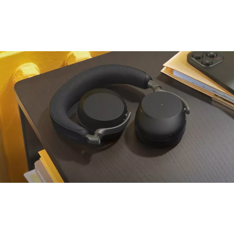 Jabra Evolve3 75 - MS Link390c (Bezvadu uzlādes paliktnis) - Melns