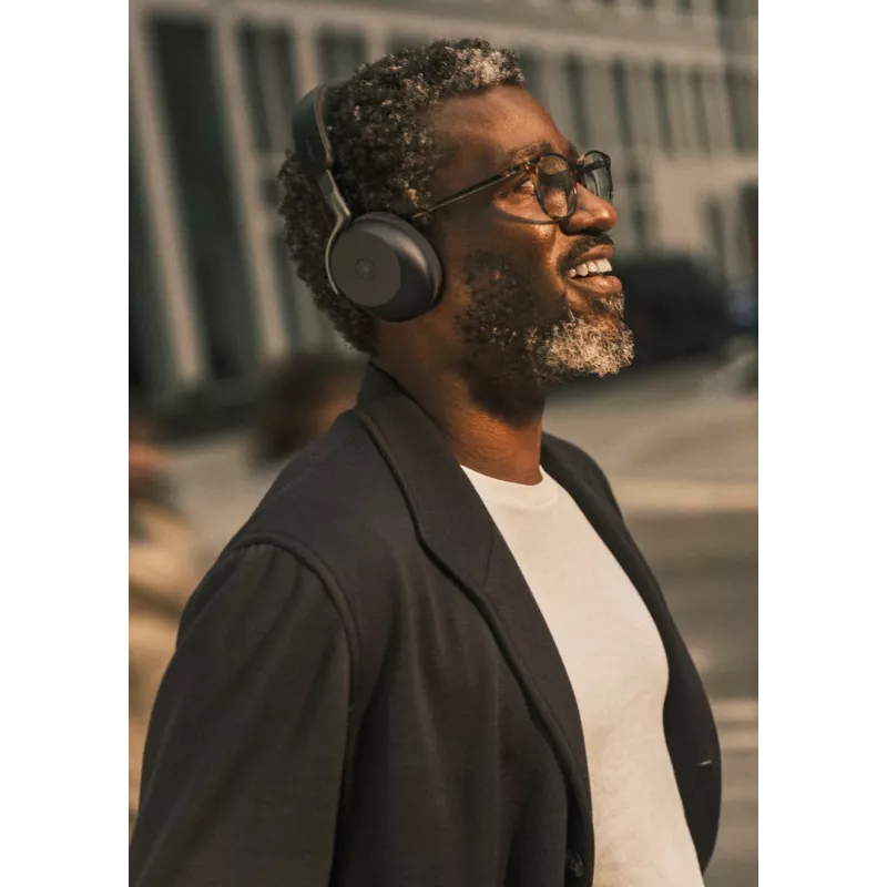 Jabra Evolve3 75 - UC Link390c (Bezvadu uzlādes paliktnis) - Melns