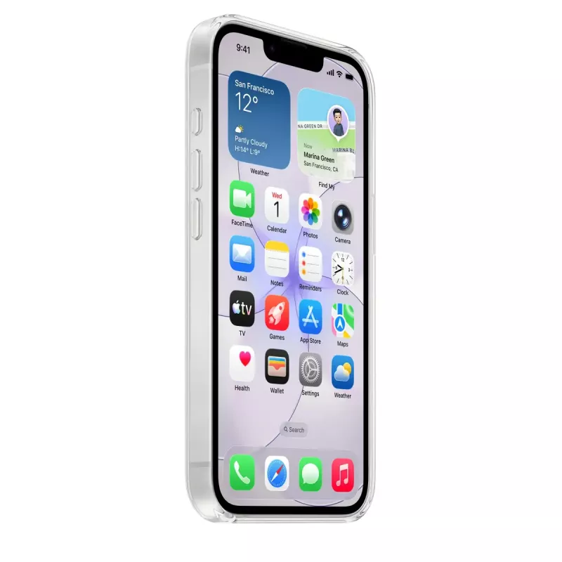 Caurspīdīgs aizsargvāciņš Apple iPhone 17e – caurspīdīgs PC maciņš, MagSafe, 6,1 collu ekrānam