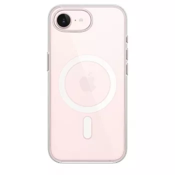 Caurspīdīgs aizsargvāciņš Apple iPhone 17e – caurspīdīgs PC maciņš, MagSafe, 6,1 collu ekrānam