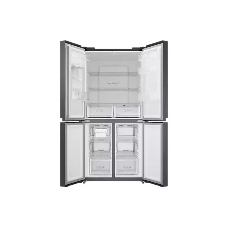 Samsung RF48A401EB4/EO side-by-side ledusskapis Brīvi stāvošs 488 L Melns