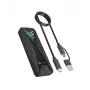 ICY BOX M.2 NVMe SSD korpuss ar USB 3.2 Gen 2 Type-C un RGB apgaismojumu