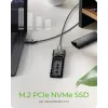 ICY BOX M.2 NVMe korpuss ar USB 3.2 Gen 2 Type-C, SSD korpuss, M.2, PCI Express, 10 Gbit/s, Hot-swap, Melns