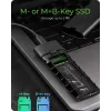 ICY BOX M.2 NVMe korpuss ar USB 3.2 Gen 2 Type-C, SSD korpuss, M.2, PCI Express, 10 Gbit/s, Hot-swap, Melns