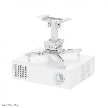 Griestu projektora kronšteins Neomounts CL25-530WH1 — pilnībā kustīgs, maksimālā slodze 45 kg, augstums 25,5 cm, balts