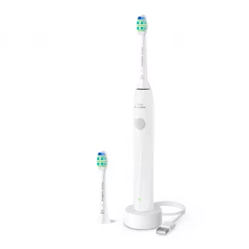 Uzlādējama skaņas zobu birste Philips Sonicare 2100 HX4022/01 — 1 rokturis, 2 birstes uzgaļi, Li‑Ion baterija, Daily Care režīms