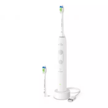 Uzlādējamā skaņas zobu birste Philips 4100 sērija HX4042/41 — iebūvēts Li‑Ion akumulators, 2 birstes galviņas, Daily care un Gum care režīmi