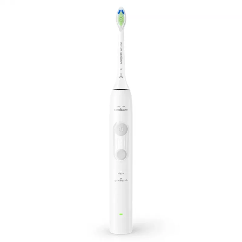 Uzlādējamā skaņas zobu birste Philips 4100 sērija HX4042/41 — iebūvēts Li‑Ion akumulators, 2 birstes galviņas, Daily care un Gum care režīmi