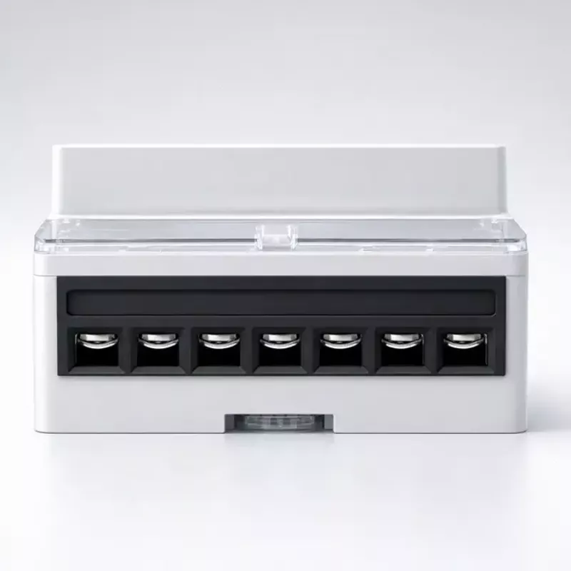 Trīsfāzu DIN sliedes enerģijas skaitītājs QOLTEC 50978 — 400V, 100A