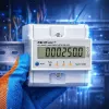 Trīsfāzu elektroenerģijas skaitītājs QOLTEC 50980 — 400 V, 100 A ar atiestatīšanu