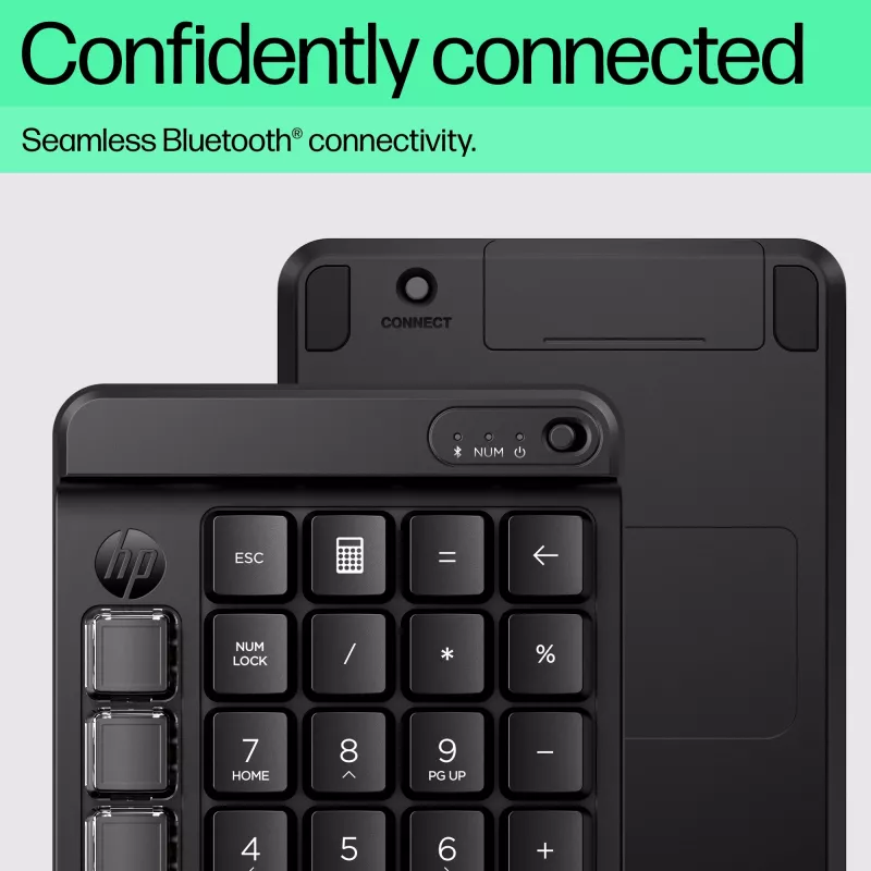 HP 430 Programmējama bezvadu tastatūra, bezvadu, Bluetooth, mehāniska, melna