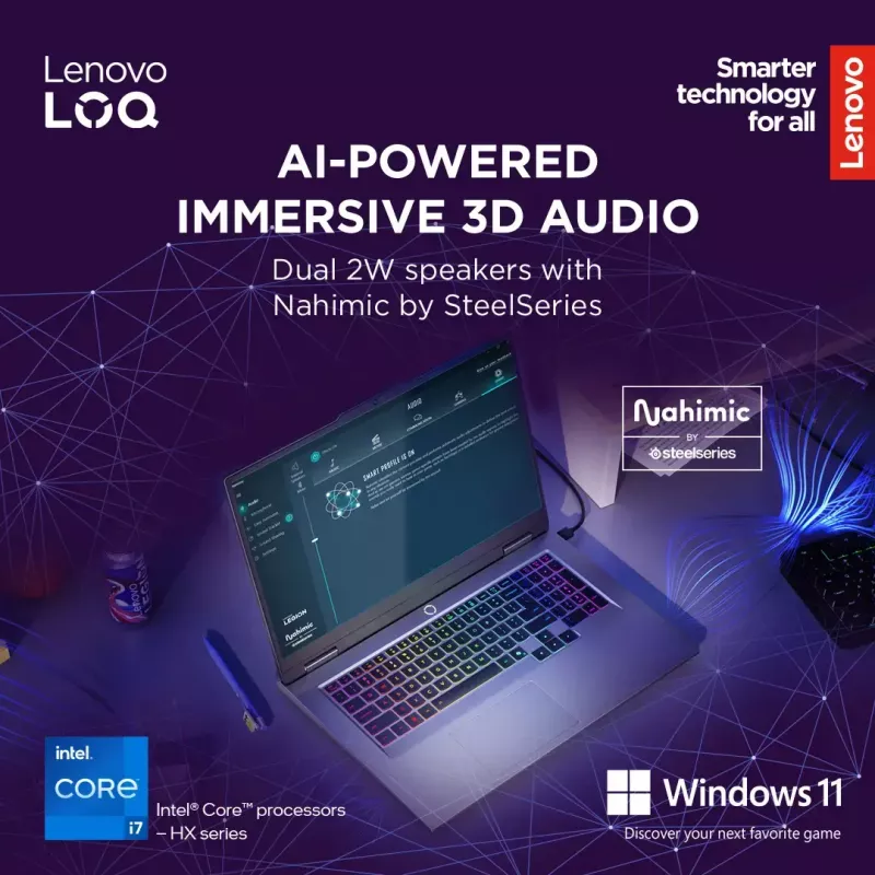 Portatīvais dators Lenovo LOQ 17IRX10 17,3 collu FHD IPS i7-13650HX 16 GB DDR5 1 TB SSD NVIDIA GeForce RTX 5060 8 GB Windows 11 Home Lunar pelēka