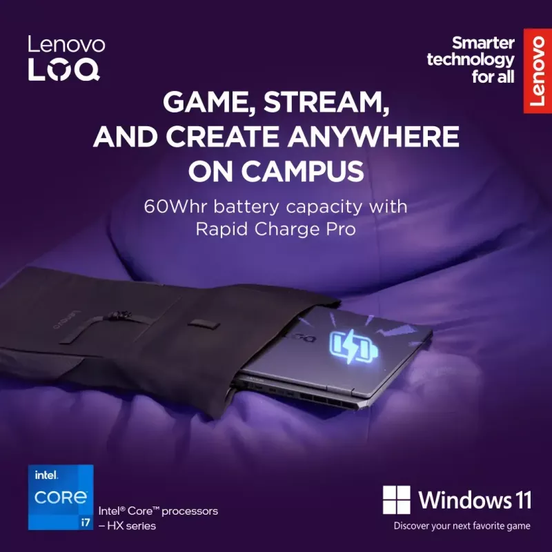 Portatīvais dators Lenovo LOQ 17IRX10 17,3 collu FHD IPS i7-13650HX 16 GB DDR5 1 TB SSD NVIDIA GeForce RTX 5060 8 GB Windows 11 Home Lunar pelēka