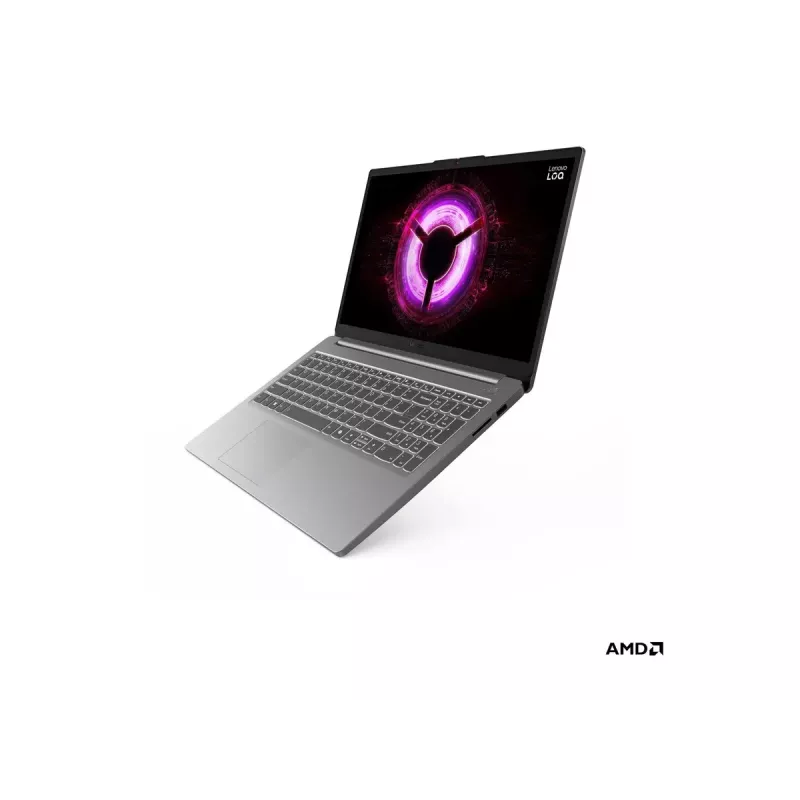 Klēpjdators Lenovo LOQ 15ARP10E 15,6 collu FHD IPS Luna Grey — AMD Ryzen 7 7735HS, 16GB DDR5, 512GB SSD, NVIDIA RTX 4050 6GB, Win11 Home