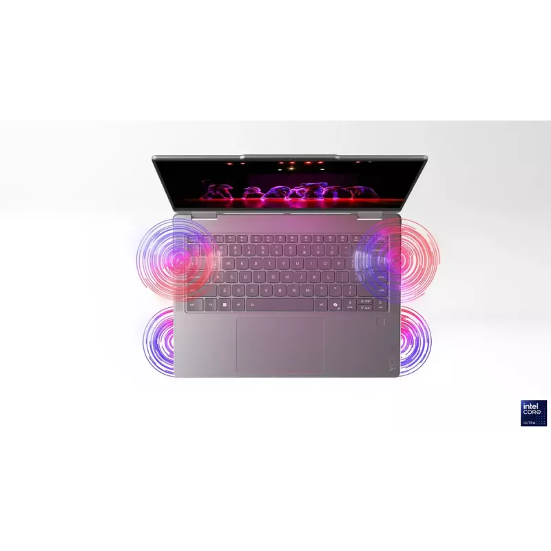Lenovo Yoga 7 2-in-1 14ILL10 | Luna Grey | 14 collas | OLED | Skārienekrāns | WUXGA | 1920 x 1200 pikseļi | Intel Core Ultra 7 | 256V | 16 GB | Ielodēta LPDDR5x | SSD ietilpība 512 GB | Intel Arc Graphics 140V | Windows 11 Home | 802.11be | Bluetooth versija 5.4 | Tastatūras valoda angļu | Tastatūras fona apgaismojums | Garantija 24 mēneši | Baterijas garantija 12 mēneši