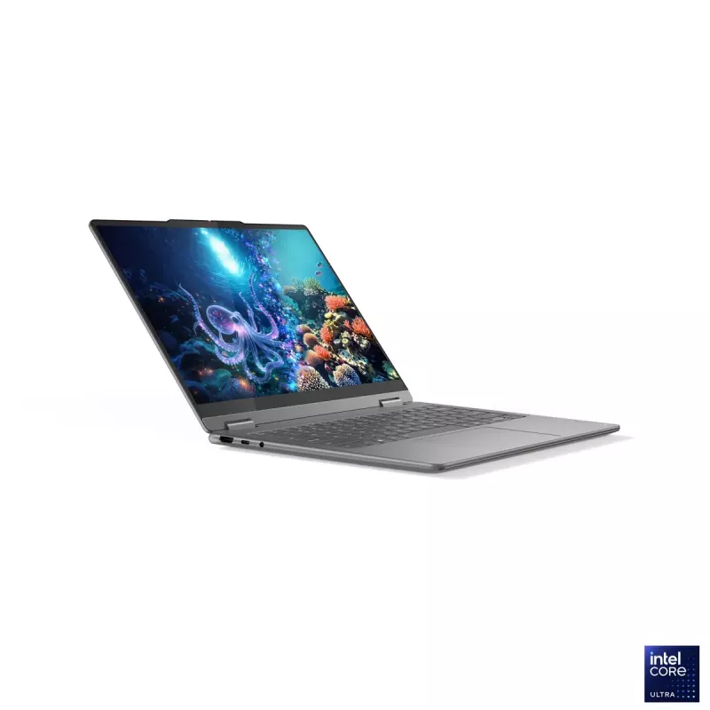 Lenovo Yoga 7 2-in-1 14ILL10 | Luna Grey | 14 collas | OLED | Skārienekrāns | WUXGA | 1920 x 1200 pikseļi | Intel Core Ultra 7 | 256V | 16 GB | Ielodēta LPDDR5x | SSD ietilpība 512 GB | Intel Arc Graphics 140V | Windows 11 Home | 802.11be | Bluetooth versija 5.4 | Tastatūras valoda angļu | Tastatūras fona apgaismojums | Garantija 24 mēneši | Baterijas garantija 12 mēneši