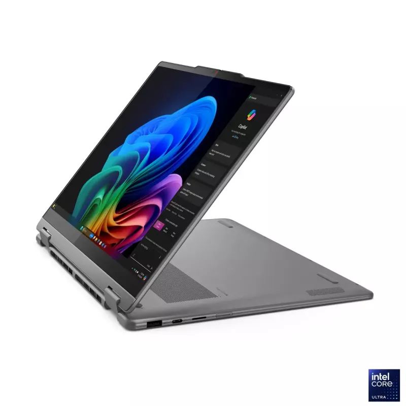 Lenovo Yoga 7 2-in-1 14ILL10 | Luna Grey | 14 collas | OLED | Skārienekrāns | WUXGA | 1920 x 1200 pikseļi | Intel Core Ultra 7 | 256V | 16 GB | Ielodēta LPDDR5x | SSD ietilpība 512 GB | Intel Arc Graphics 140V | Windows 11 Home | 802.11be | Bluetooth versija 5.4 | Tastatūras valoda angļu | Tastatūras fona apgaismojums | Garantija 24 mēneši | Baterijas garantija 12 mēneši