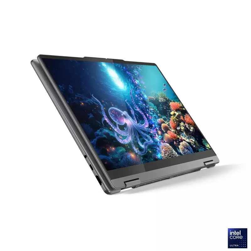 Lenovo Yoga 7 2-in-1 14ILL10 | Luna Grey | 14 collas | OLED | Skārienekrāns | WUXGA | 1920 x 1200 pikseļi | Intel Core Ultra 7 | 256V | 16 GB | Ielodēta LPDDR5x | SSD ietilpība 512 GB | Intel Arc Graphics 140V | Windows 11 Home | 802.11be | Bluetooth versija 5.4 | Tastatūras valoda angļu | Tastatūras fona apgaismojums | Garantija 24 mēneši | Baterijas garantija 12 mēneši