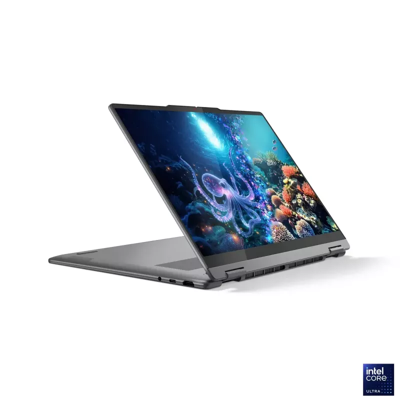 Lenovo Yoga 7 2-in-1 14ILL10 | Luna Grey | 14 collas | OLED | Skārienekrāns | WUXGA | 1920 x 1200 pikseļi | Intel Core Ultra 7 | 256V | 16 GB | Ielodēta LPDDR5x | SSD ietilpība 512 GB | Intel Arc Graphics 140V | Windows 11 Home | 802.11be | Bluetooth versija 5.4 | Tastatūras valoda angļu | Tastatūras fona apgaismojums | Garantija 24 mēneši | Baterijas garantija 12 mēneši