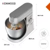 Stacionārais mikseris Kenwood Chef XL KVL4110S — 1200 W, 6,7 L nerūsējošā tērauda bļoda, planetārā rotācija, blenderis, sudraba