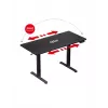 Taisns spēļu galds Huzaro Hero 8.2 melns MDF taisnstūrveida 1200x600 mm, regulējams augstums 720–1180 mm, 80 kg noslodze