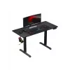 Taisns spēļu galds Huzaro Hero 8.2 melns MDF taisnstūrveida 1200x600 mm, regulējams augstums 720–1180 mm, 80 kg noslodze