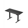Taisns spēļu galds Huzaro Hero 8.2 melns MDF taisnstūrveida 1200x600 mm, regulējams augstums 720–1180 mm, 80 kg noslodze