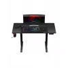 Taisns spēļu galds Huzaro Hero 8.2 melns MDF taisnstūrveida 1200x600 mm, regulējams augstums 720–1180 mm, 80 kg noslodze