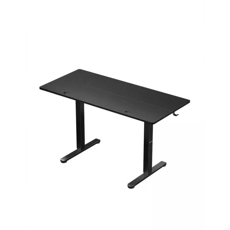 Taisns spēļu galds Huzaro Hero 8.2 melns MDF taisnstūrveida 1200x600 mm, regulējams augstums 720–1180 mm, 80 kg noslodze