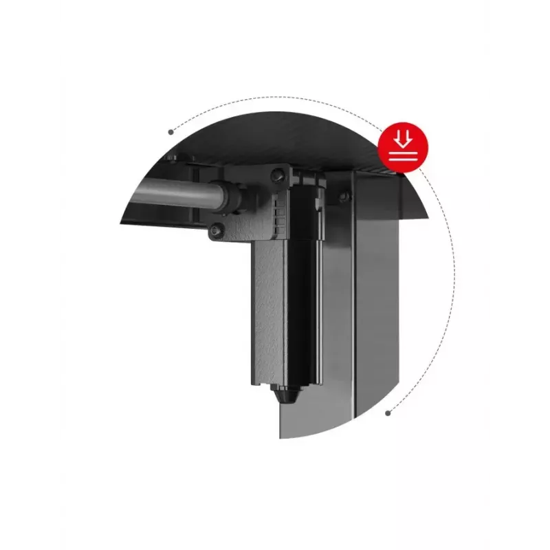 Taisns spēļu galds Huzaro Hero 8.2 melns MDF taisnstūrveida 1200x600 mm, regulējams augstums 720–1180 mm, 80 kg noslodze