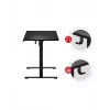 Taisns spēļu galds Huzaro Hero 8.2 melns MDF taisnstūrveida 1200x600 mm, regulējams augstums 720–1180 mm, 80 kg noslodze