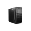 PC korpuss DeepCool Matrexx 30 SI Mini Tower — Micro ATX/Mini-ITX, 3x3,5 collu + 2x2,5 collu nodalījumi, 25 cm GPU, 15,1 cm CPU dzesētājs, augšējais barošanas bloks, melns