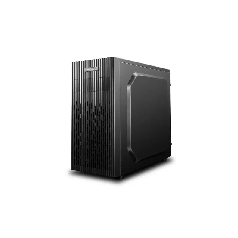 PC korpuss DeepCool Matrexx 30 SI Mini Tower — Micro ATX/Mini-ITX, 3x3,5 collu + 2x2,5 collu nodalījumi, 25 cm GPU, 15,1 cm CPU dzesētājs, augšējais barošanas bloks, melns