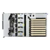 Rack serveris ASUS ESC8000A-E13 (4U) Sudraba krāsā — LGA 6096, AMD EPYC, DDR5, līdz 3 TB, 24 DIMM, 2× CPU, 3200 W barošanas bloks