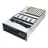 Rack serveris ASUS ESC8000A-E13 (4U) Sudraba krāsā — LGA 6096, AMD EPYC, DDR5, līdz 3 TB, 24 DIMM, 2× CPU, 3200 W barošanas bloks