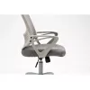 Biroja grozāmais krēsls ActiveJet YK507 — polsterēts sēdeklis, sieta atzveltne, auduma apdare pelēkā krāsā, augstums 90–100 cm, atzveltnes platums 45 cm