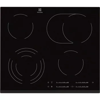 Electrolux EHF6547FXK plīts virsma Melna Iebūvējama 4 zona(s)