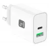 Techly IPW-USB-30WACG mobilās ierīces lādētājs Universāls Balta Maiņstrāva Ātrā uzlāde Iekštelpām