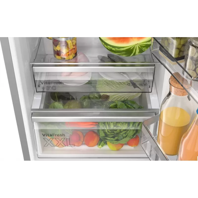 Bosch Serie 6 KGN39LBCF ledusskapis-saldētava brīvstāvoša 363 L melna