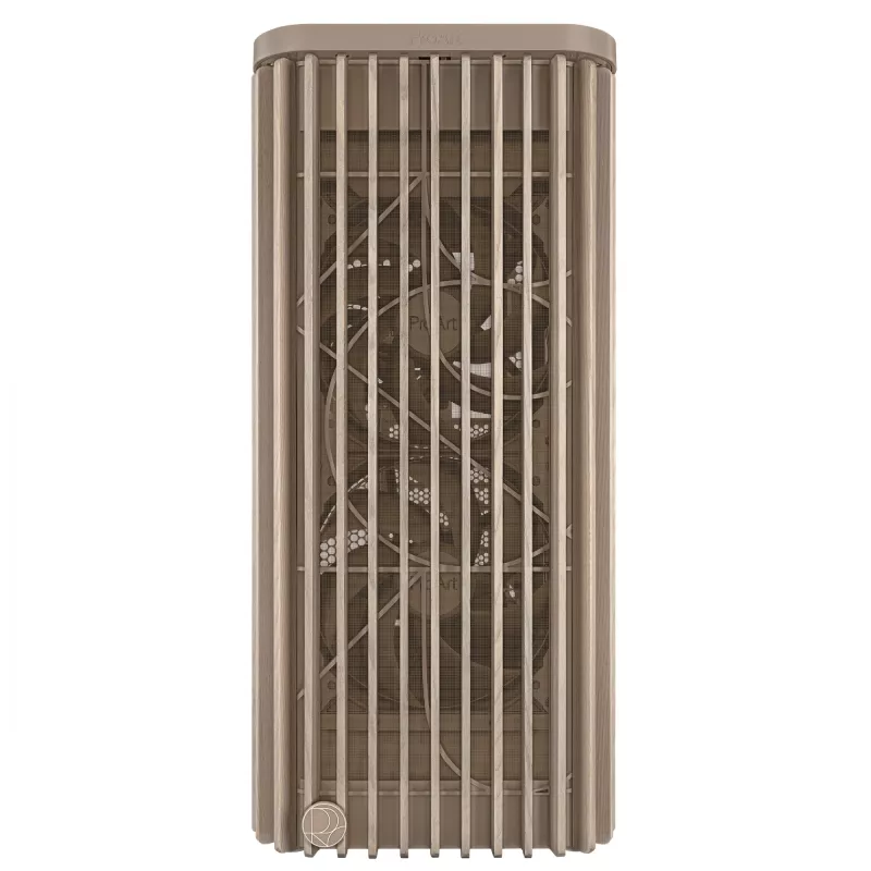 PC korpuss ASUS ProArt PA401 Wood Edition Bēšs — mid-tower, metāla priekšējais panelis