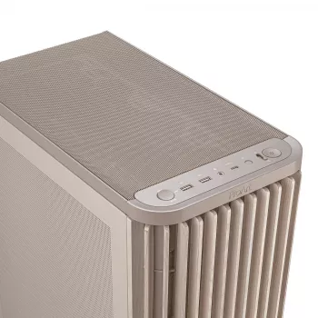 PC korpuss ASUS ProArt PA401 Wood Mesh PWM Bēšs — ATX, koks, 2×160 mm priekšā, 1×120 mm aizmugurē, 2×3,5 collu + 2×2,5 collu nodalījumi