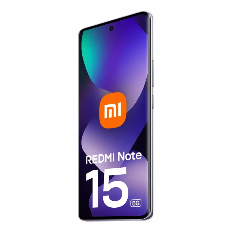 Viedtālrunis Xiaomi Redmi Note 15 5G — Snapdragon 6 Gen 3, 8 GB RAM, 256 GB, 6,67 collu FHD+, 108 MP, 5520 mAh, violeta
