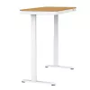 Elektriski regulējams augstums galds ActiveJet ET119W-C 140x70 cm — 1 motors, augstums 725–1225 mm, balts/ozols