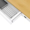 Elektriski regulējams augstums galds ActiveJet ET119W-C 140x70 cm — 1 motors, augstums 725–1225 mm, balts/ozols