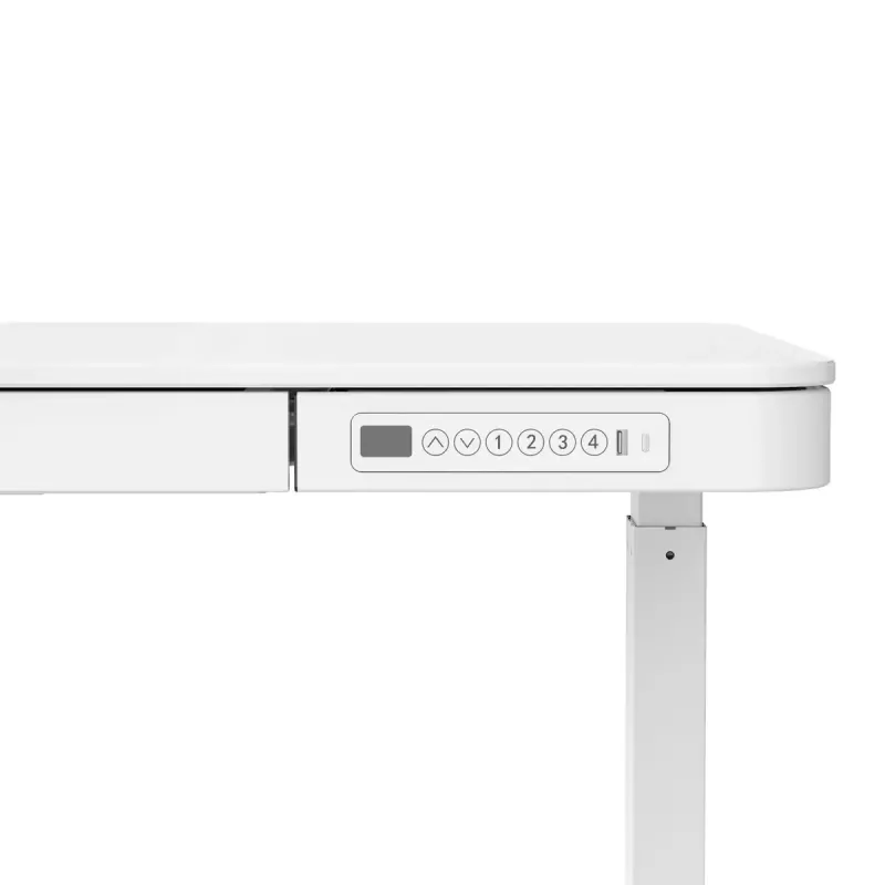 Elektriski regulējams augstums galds ActiveJet ET119W-C 140x70 cm, gājiens 50 cm, slodze 45 kg, balts