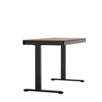 Galds ActiveJet ET119W-C elektriski regulējams augstumā 140x70 cm melns/valrieksta krāsā ar USB-A un USB-C pieslēgvietām