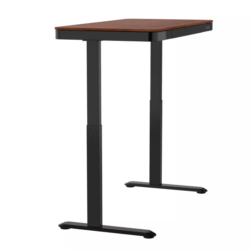 Galds ActiveJet ET119W-C elektriski regulējams augstumā 140x70 cm melns/valrieksta krāsā ar USB-A un USB-C pieslēgvietām